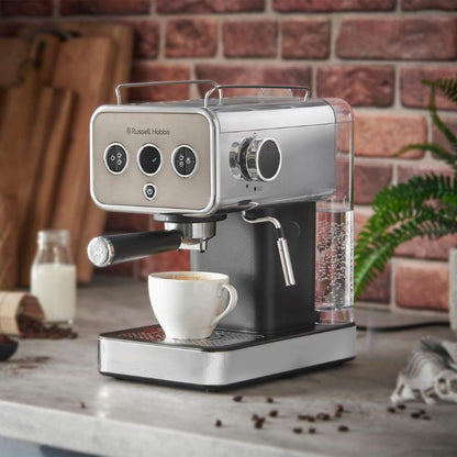 Russell Hobbs Distinctions Espresso Machine - Titanium - Shado Coffee